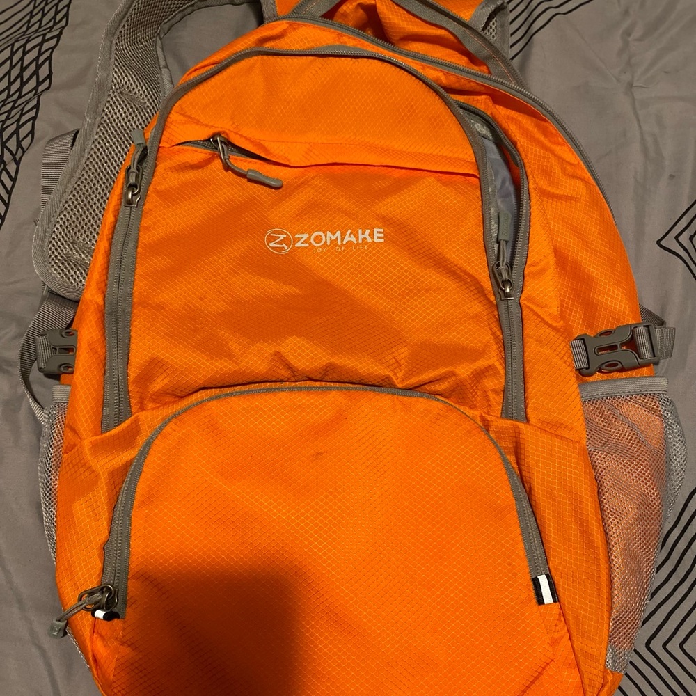 Orange zomake backpack